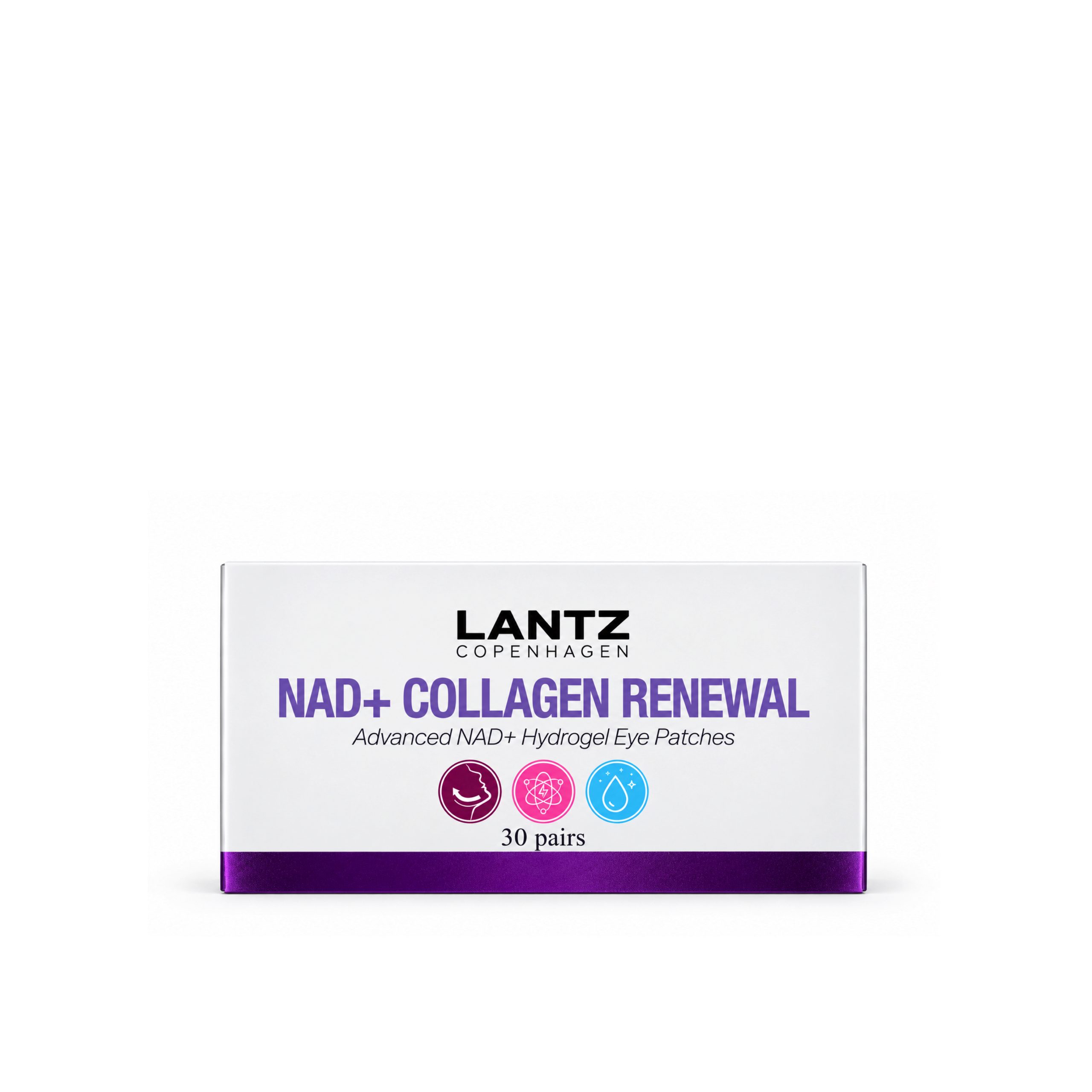 NAD+ Collagen Renewal Hydrogel Eye Patches | Hudpleje | Lantz Copenhagen